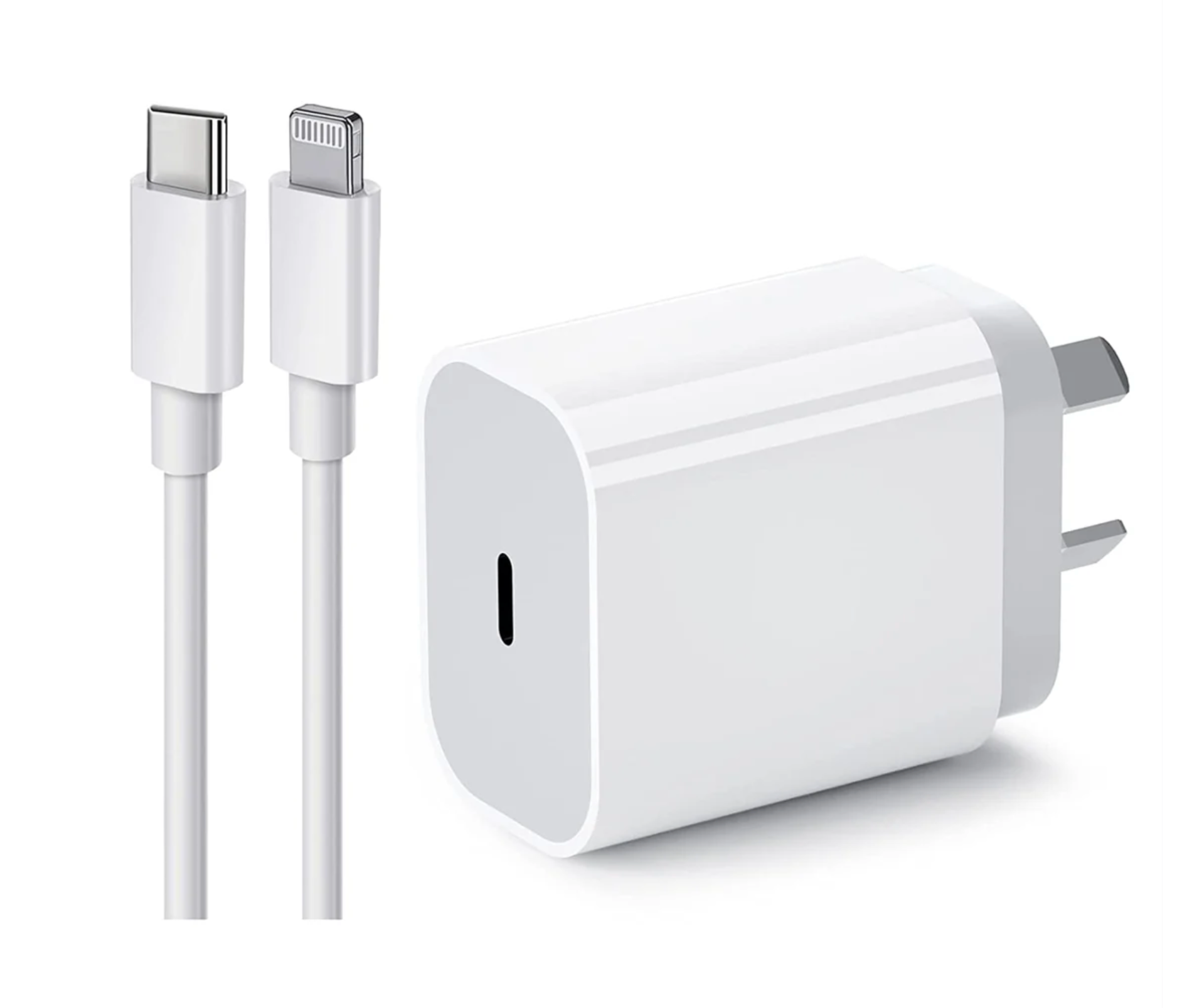 Shop for the iPhone 20W Fast Wall Charger with USB Type-C to Lightning cable, available in New Zealand – fast charging solution for your Apple devices