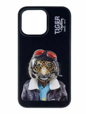 Luxury Santa Barbara Polo Club Fashion Tiger Leather Case for iPhone 15 Pro Max