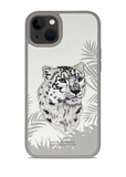 Luxury Santa Barbara Polo Club White Leopard Leather Back Case for iPhone 15 Pro Max