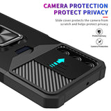 iPhone 13 Pro Max Ring Case with Slide Camera Cover & Card Holder Slot